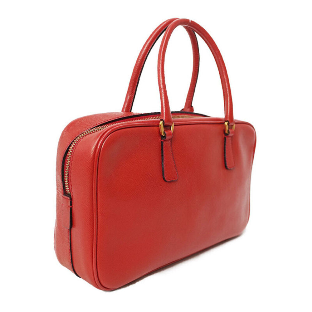 Prada Saffiano Lux red leather bowler bauletto - Picture 2 of 9